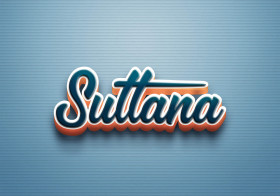 Cursive Name DP: Sultana