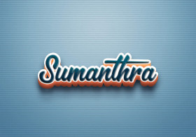 Cursive Name DP: Sumanthra