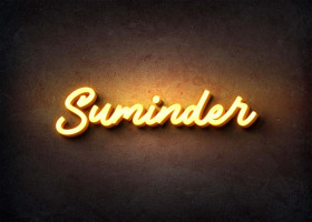 Glow Name Profile Picture for Suminder
