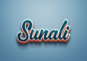 Cursive Name DP: Sunali