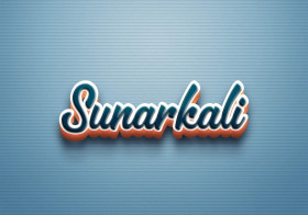 Cursive Name DP: Sunarkali
