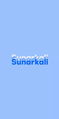 Name DP: Sunarkali
