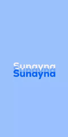 Name DP: Sunayna