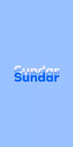 Name DP: Sundar