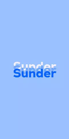 Name DP: Sunder
