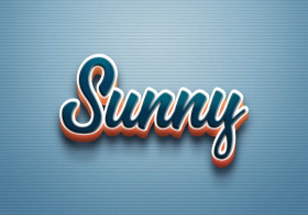 Cursive Name DP: Sunny