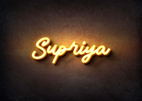 Glow Name Profile Picture for Supriya