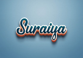 Cursive Name DP: Suraiya