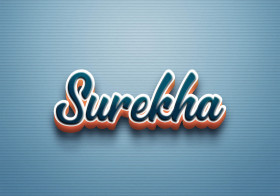 Cursive Name DP: Surekha