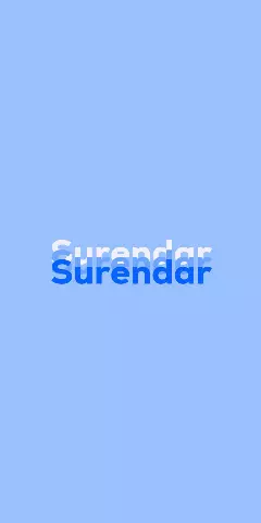 Name DP: Surendar