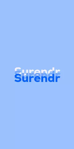 Name DP: Surendr