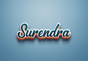 Cursive Name DP: Surendra