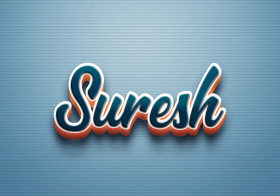 Cursive Name DP: Suresh