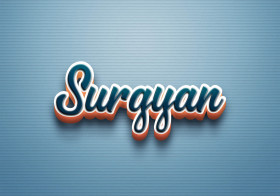 Cursive Name DP: Surgyan