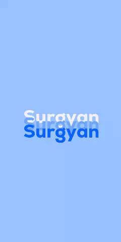 Name DP: Surgyan
