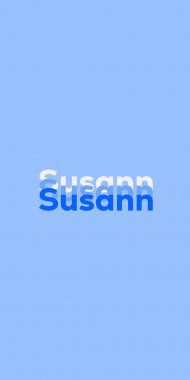 Name DP: Susann