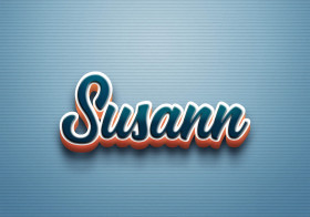 Cursive Name DP: Susann