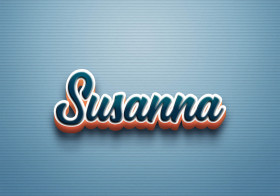Cursive Name DP: Susanna
