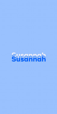 Name DP: Susannah