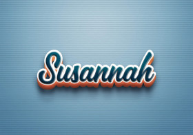 Cursive Name DP: Susannah