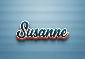 Cursive Name DP: Susanne