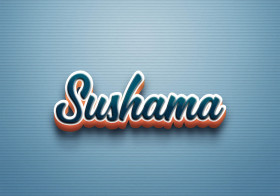 Cursive Name DP: Sushama