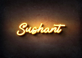 Glow Name Profile Picture for Sushant