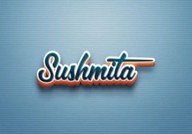 Cursive Name DP: Sushmita