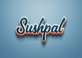 Cursive Name DP: Sushpal