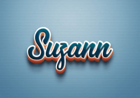 Cursive Name DP: Suzann