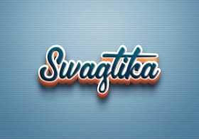 Cursive Name DP: Swagtika