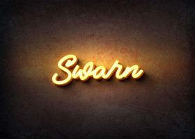 Glow Name Profile Picture for Swarn