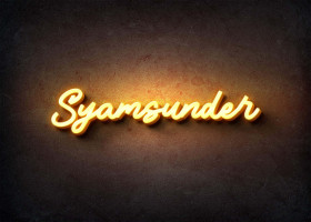 Glow Name Profile Picture for Syamsunder
