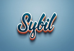Cursive Name DP: Sybil