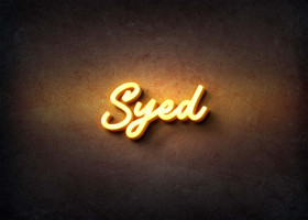 Glow Name Profile Picture for Syed