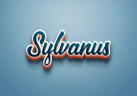 Cursive Name DP: Sylvanus