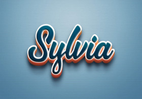 Cursive Name DP: Sylvia