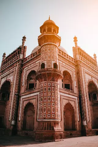 Symmetrical view of Tomb of Safdar Jang in New Delhi, India