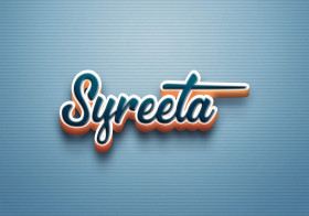 Cursive Name DP: Syreeta