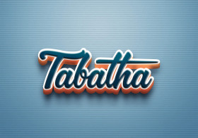 Cursive Name DP: Tabatha