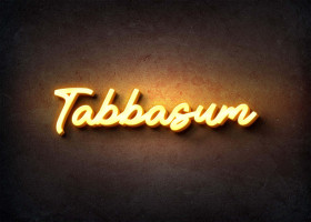 Glow Name Profile Picture for Tabbasum