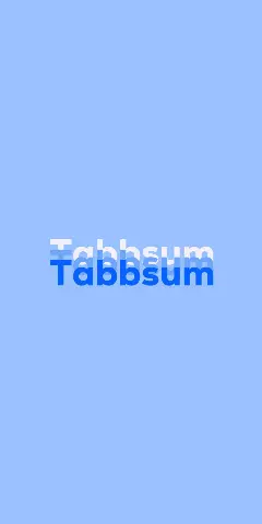 Name DP: Tabbsum