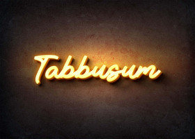 Glow Name Profile Picture for Tabbusum