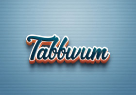Cursive Name DP: Tabbwum