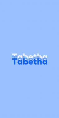 Name DP: Tabetha