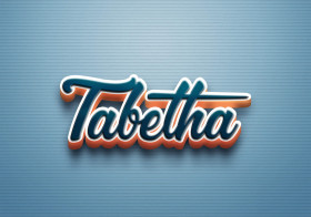Cursive Name DP: Tabetha