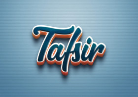 Cursive Name DP: Tafsir