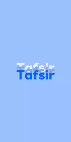 Name DP: Tafsir