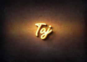Glow Name Profile Picture for Taj