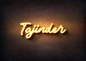 Glow Name Profile Picture for Tajinder